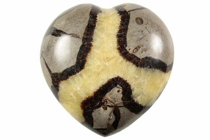 Polished Septarian Heart - Madagascar #156642